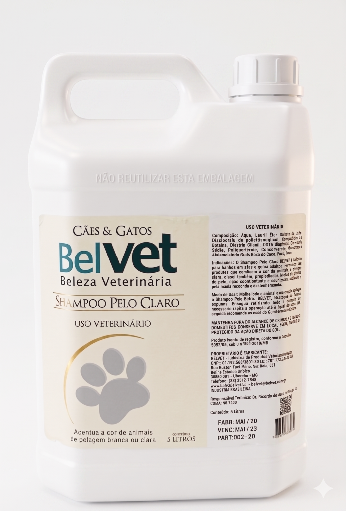 Shampoo Pelo Claro 5L